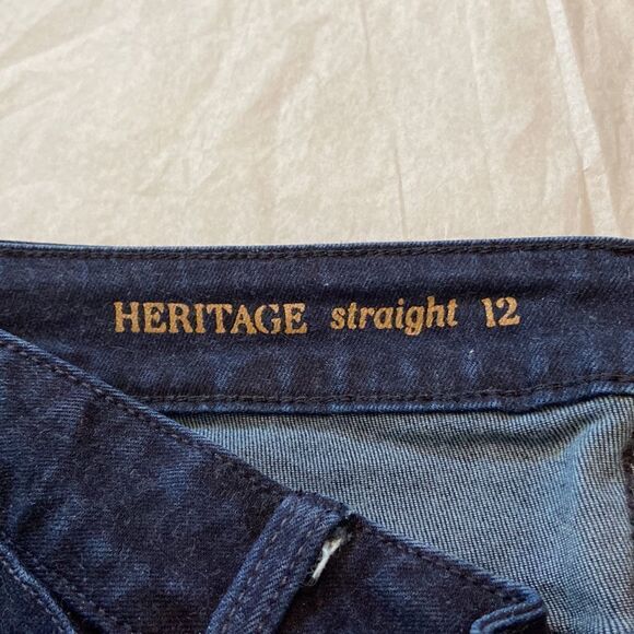 Talbots NWOT Heritage Straight, high rise denim jeans 12 - Picture 7 of 8